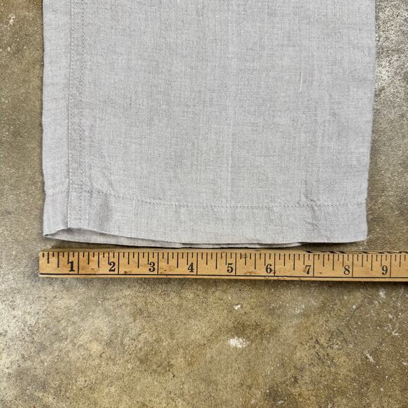 Eileen Fisher Women’s Petite Small Organic‎ Linen Pants Stone Straight Leg - Picture 14 of 14